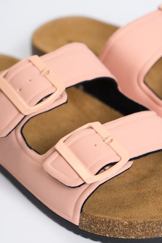 Women's Two Band Slip On Sandals
