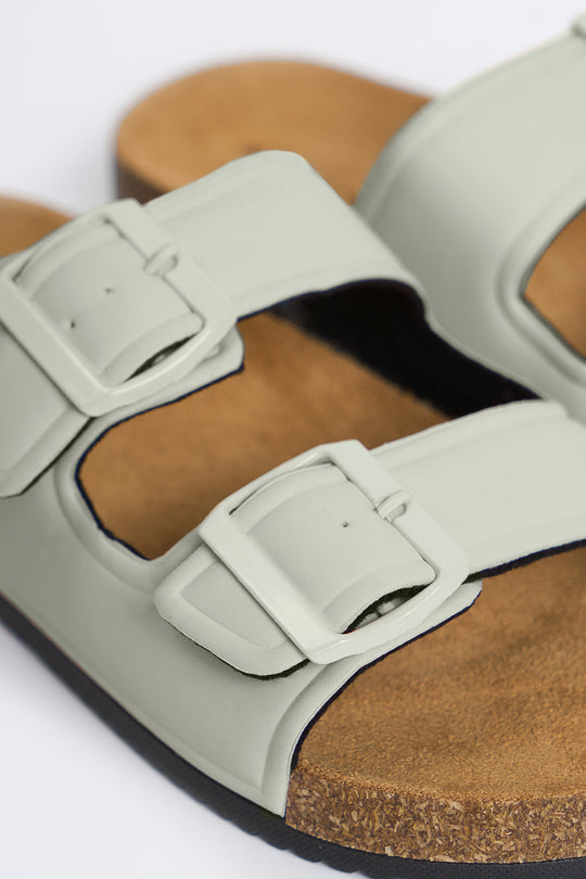 Women's Two Band Slip On Sandals