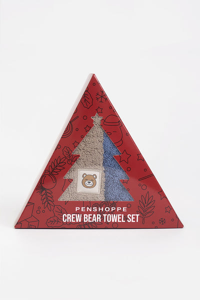Crew Bear Face Towel Set