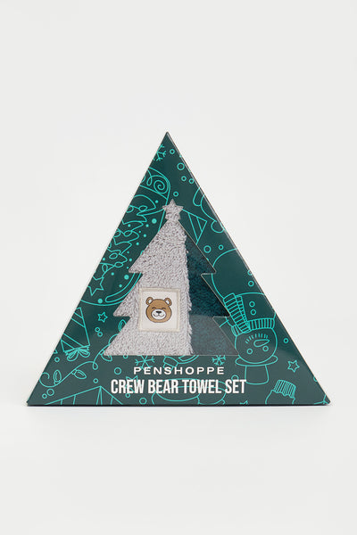 Crew Bear Face Towel Set