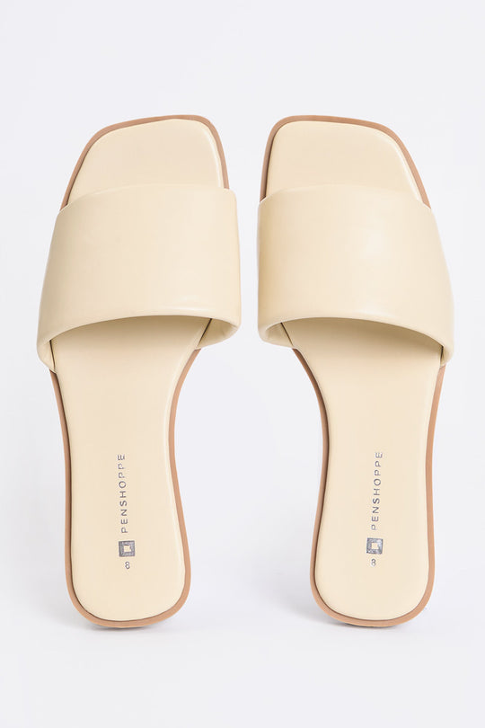 Women's Leather Slip-On Sandals