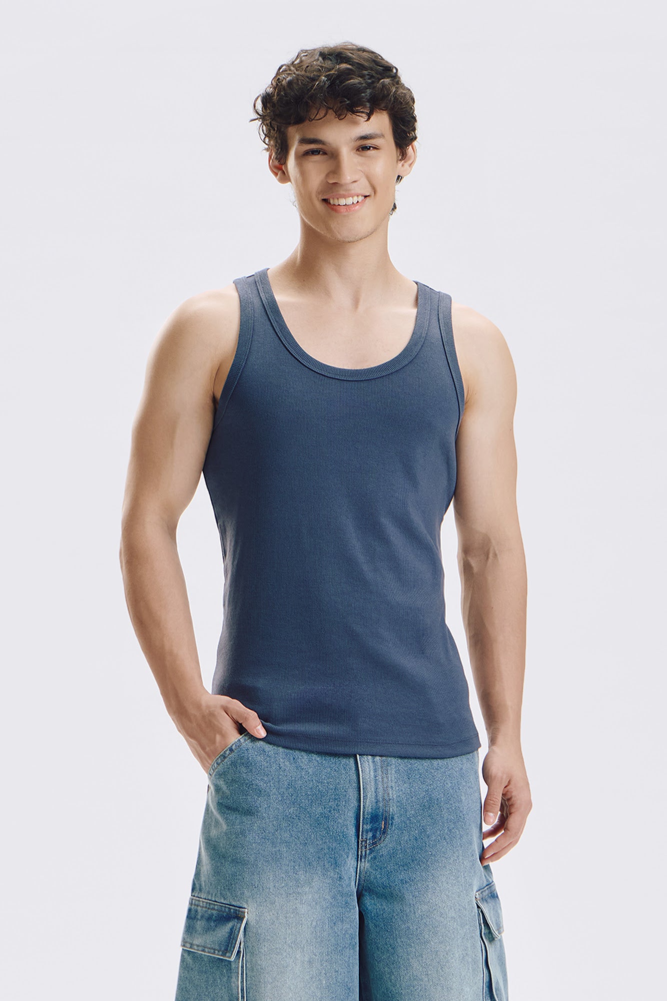 Slim Ribbed Tank Top – PENSHOPPE