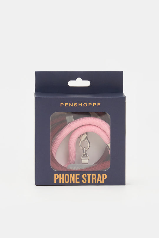 2 in 1 Phone Strap Set with Metal Holder