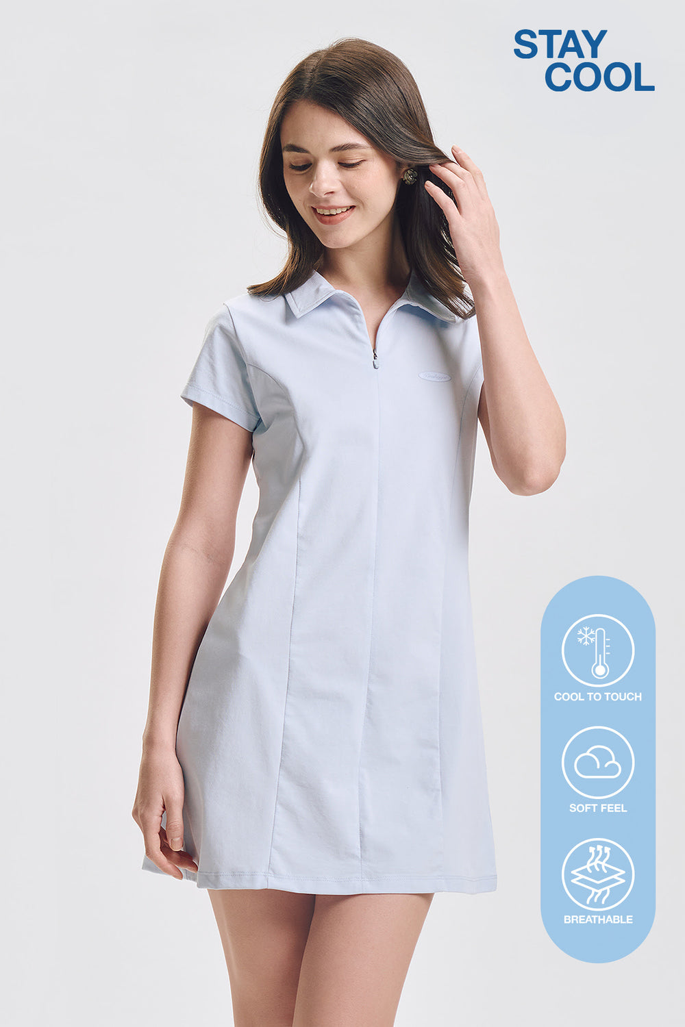 Stay Cool Slim Polo Dress