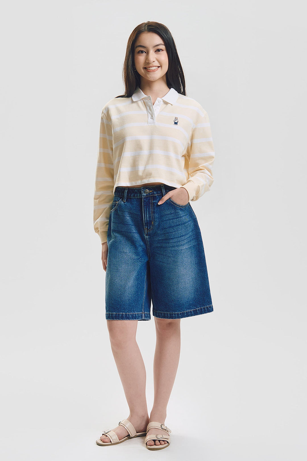 Crew Striped Loose Pullover Sweater