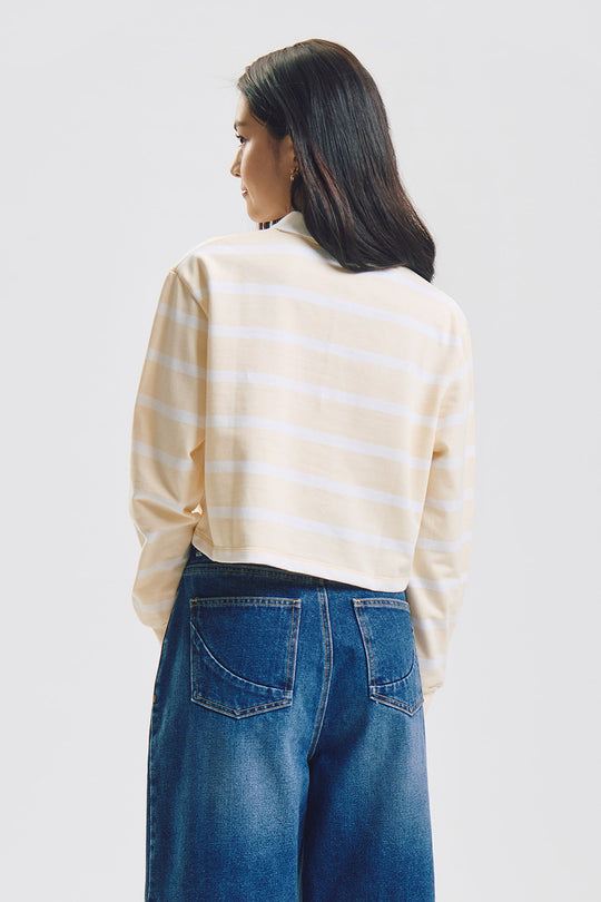 Crew Striped Loose Pullover Sweater