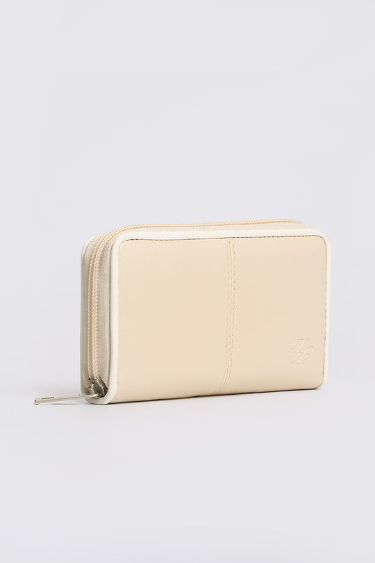 Women's Bi-Fold Zipper Leather Wallet