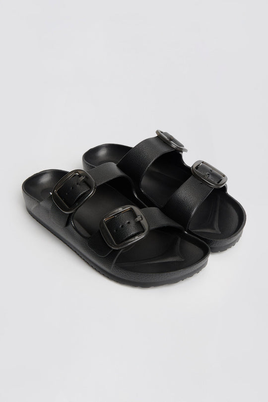 Women's Two Band Rubber Slides