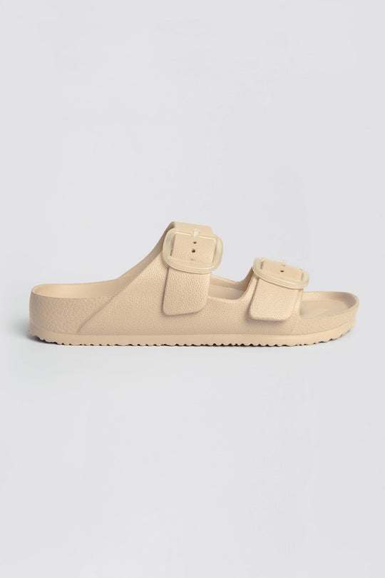 Women's Two Band Rubber Slides
