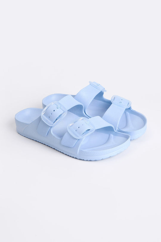 Women's Two Band Rubber Slides