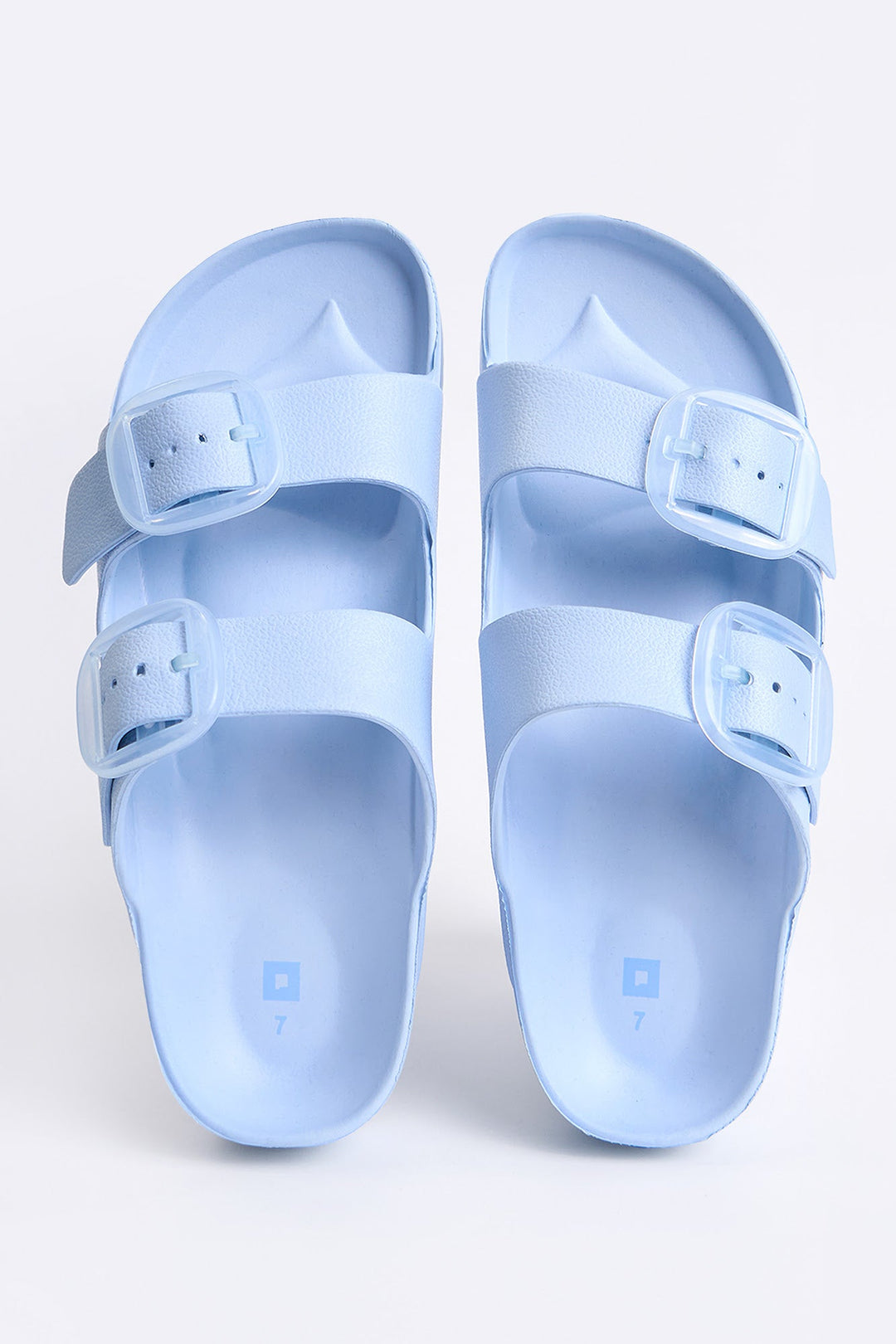 Women's Two Band Rubber Slides
