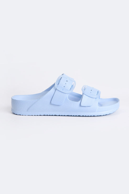 Women's Two Band Rubber Slides