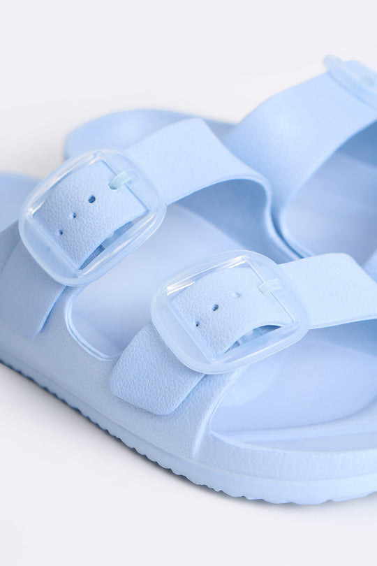 Women's Two Band Rubber Slides