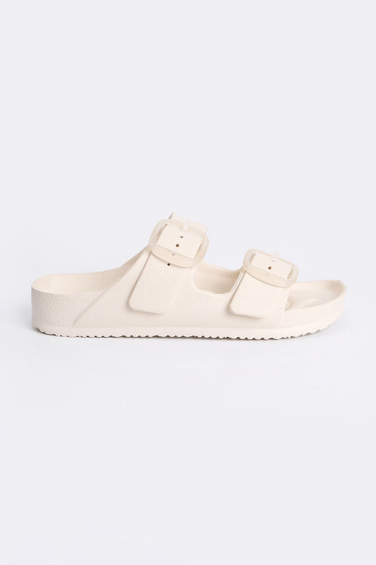 Women's Two Band Rubber Slides
