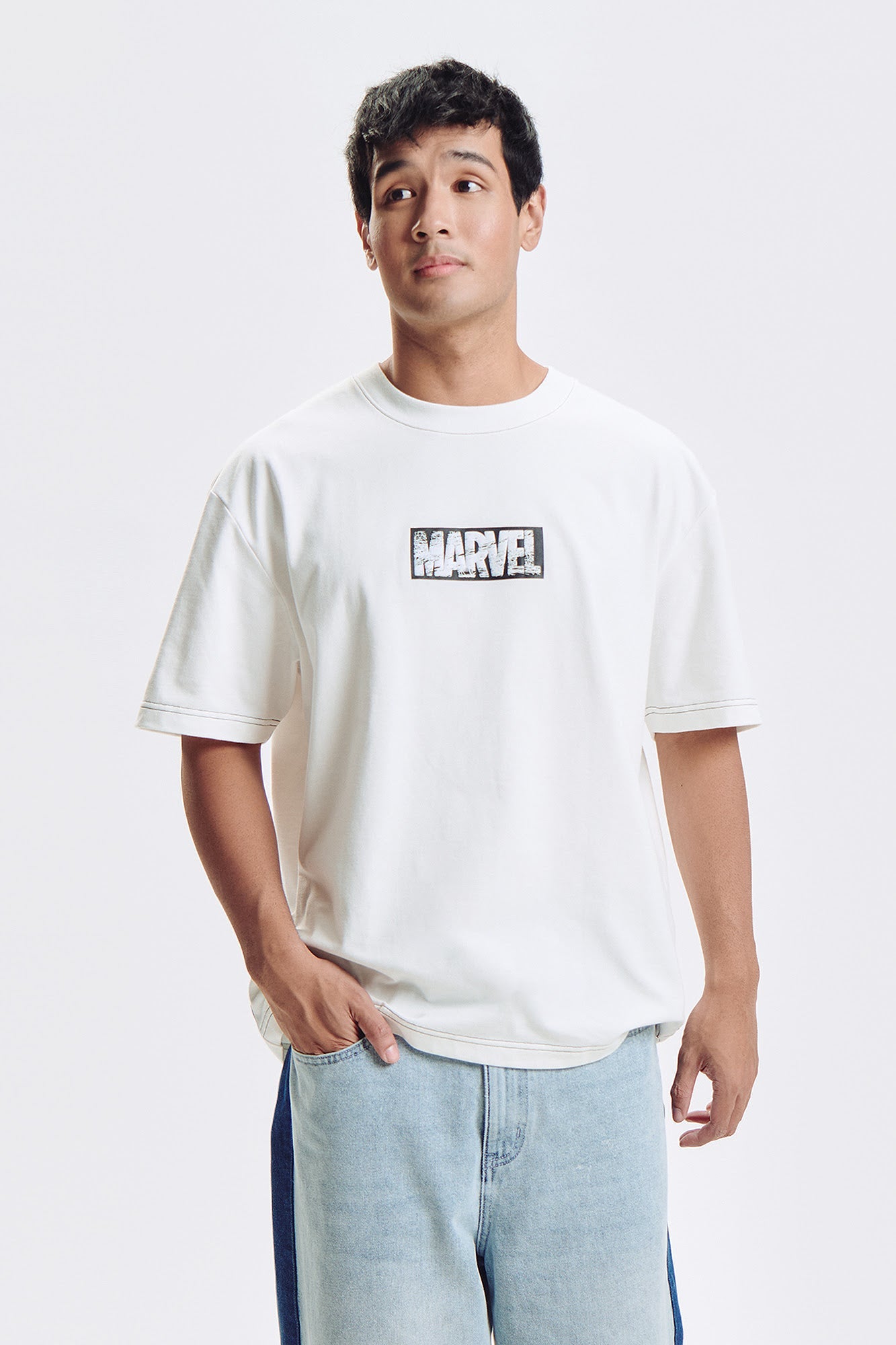 Penshoppe Marvel Spider-Man Relaxed Graphic T-Shirt