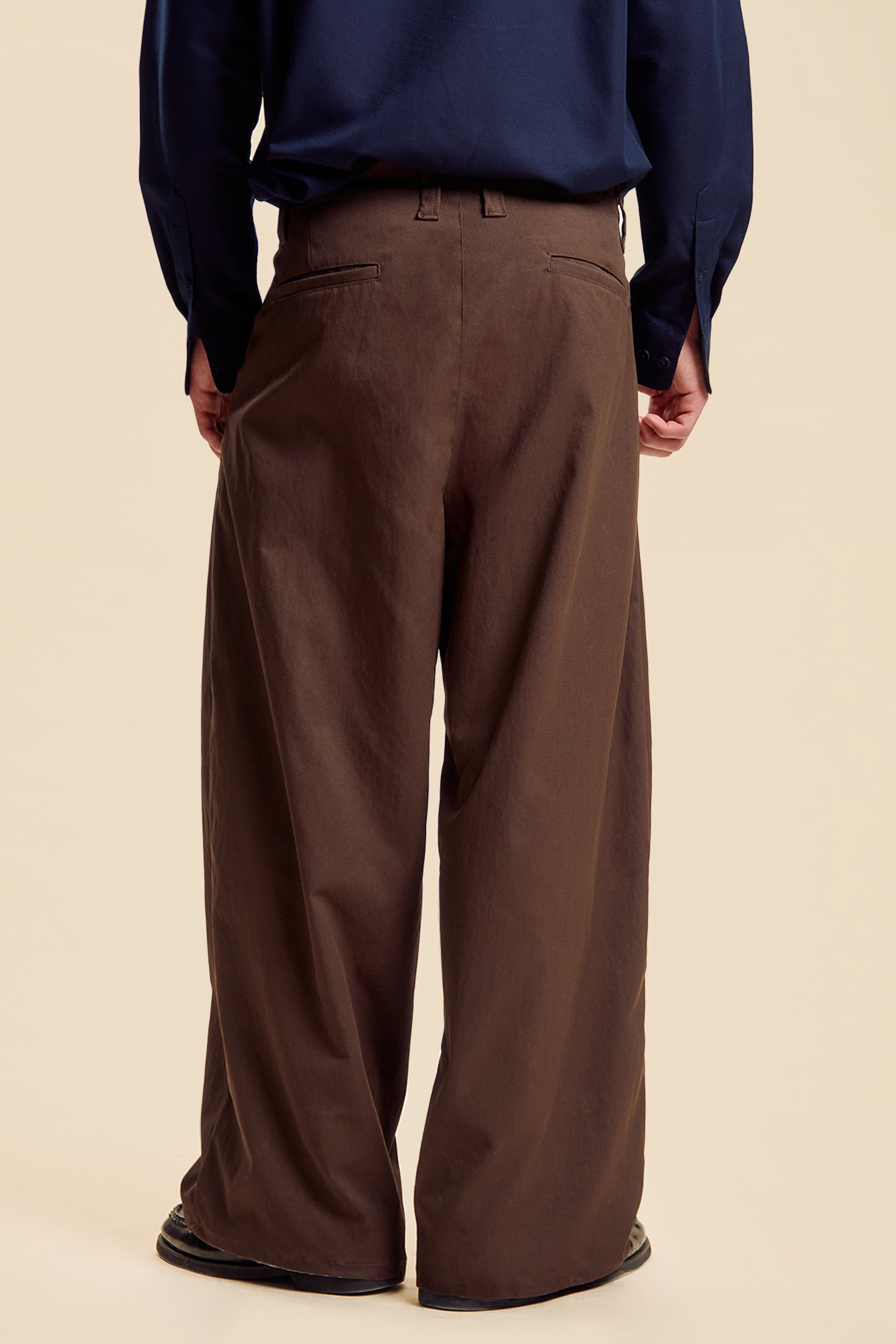 Dress Code Baggy Fit Pleated Pants