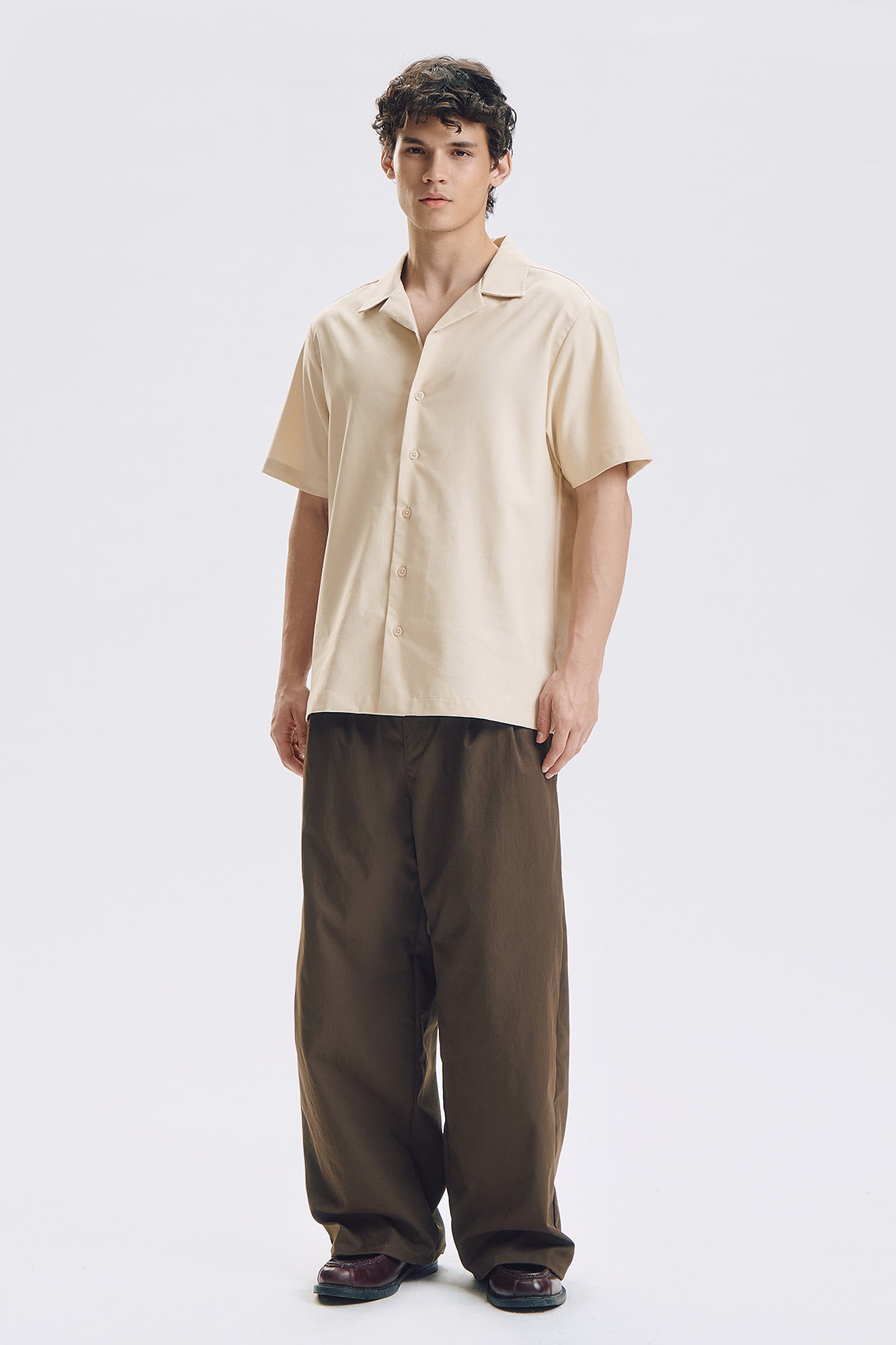 Dress Code Baggy Fit Pleated Pants