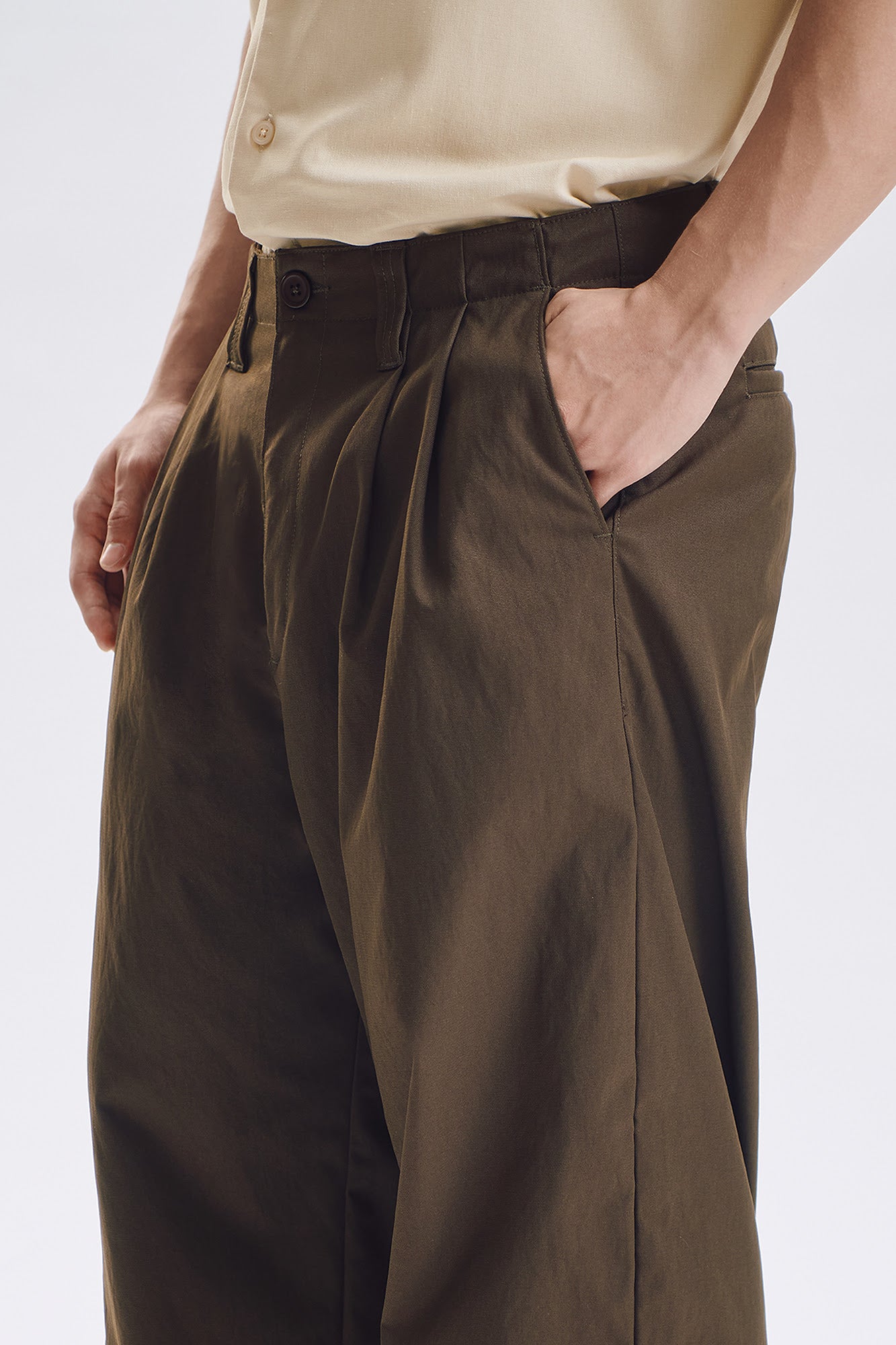 Dress Code Baggy Fit Pleated Pants
