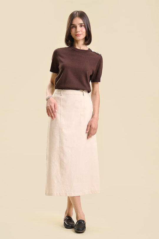 Dress Code Midi Linen Skirt
