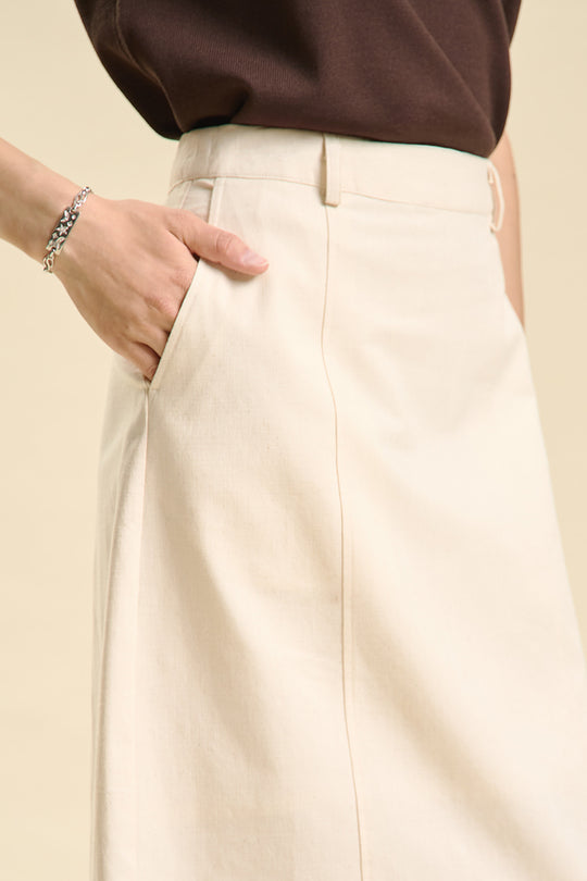 Dress Code Midi Linen Skirt