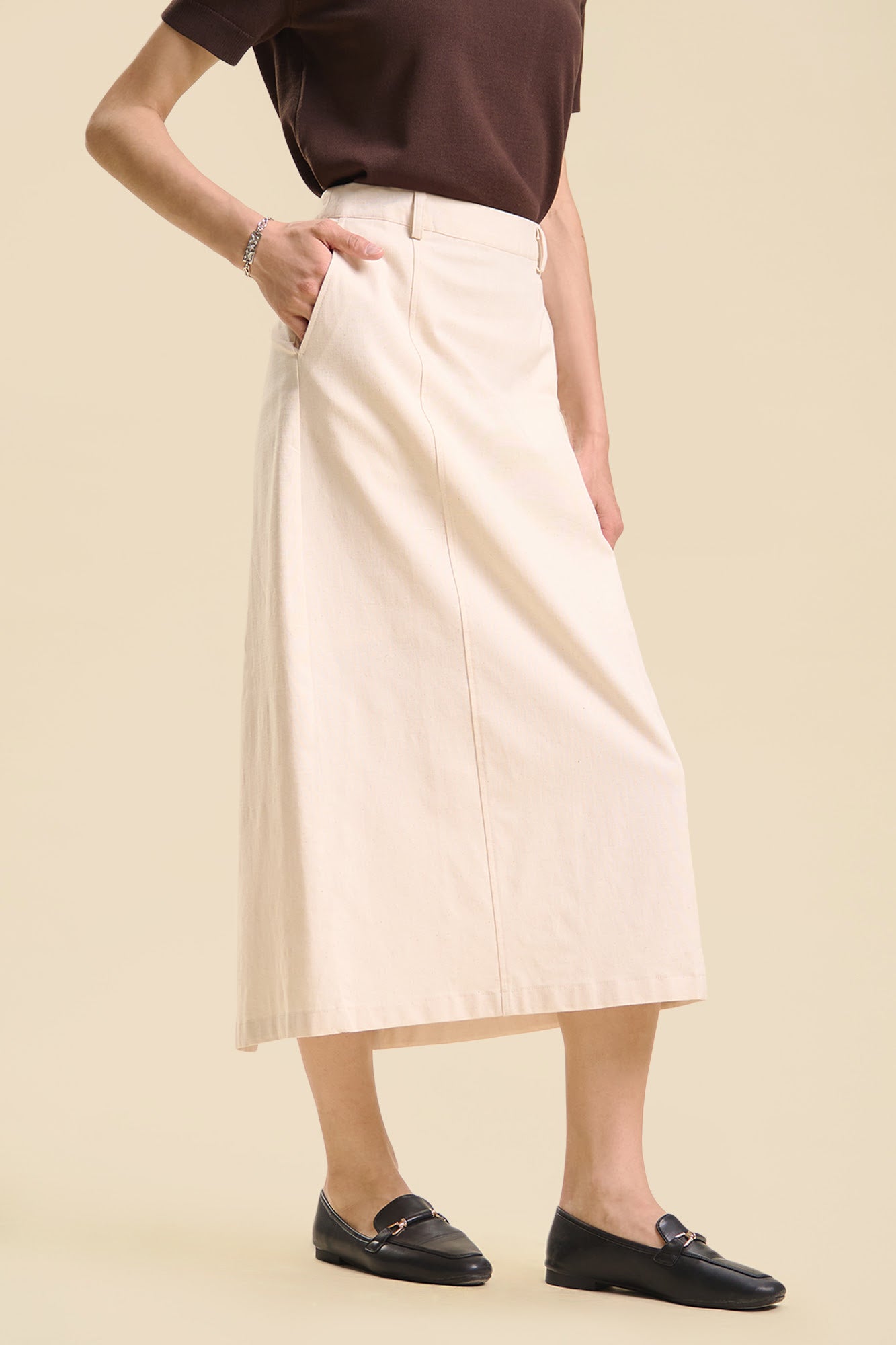 Dress Code Midi Linen Skirt