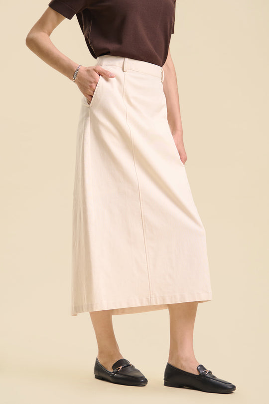 Dress Code Midi Linen Skirt