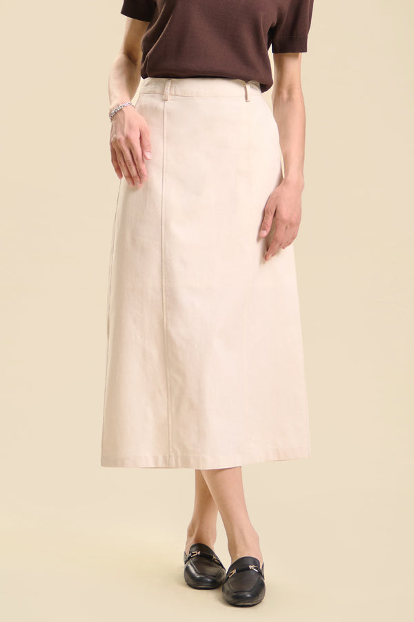 Dress Code Midi Linen Skirt