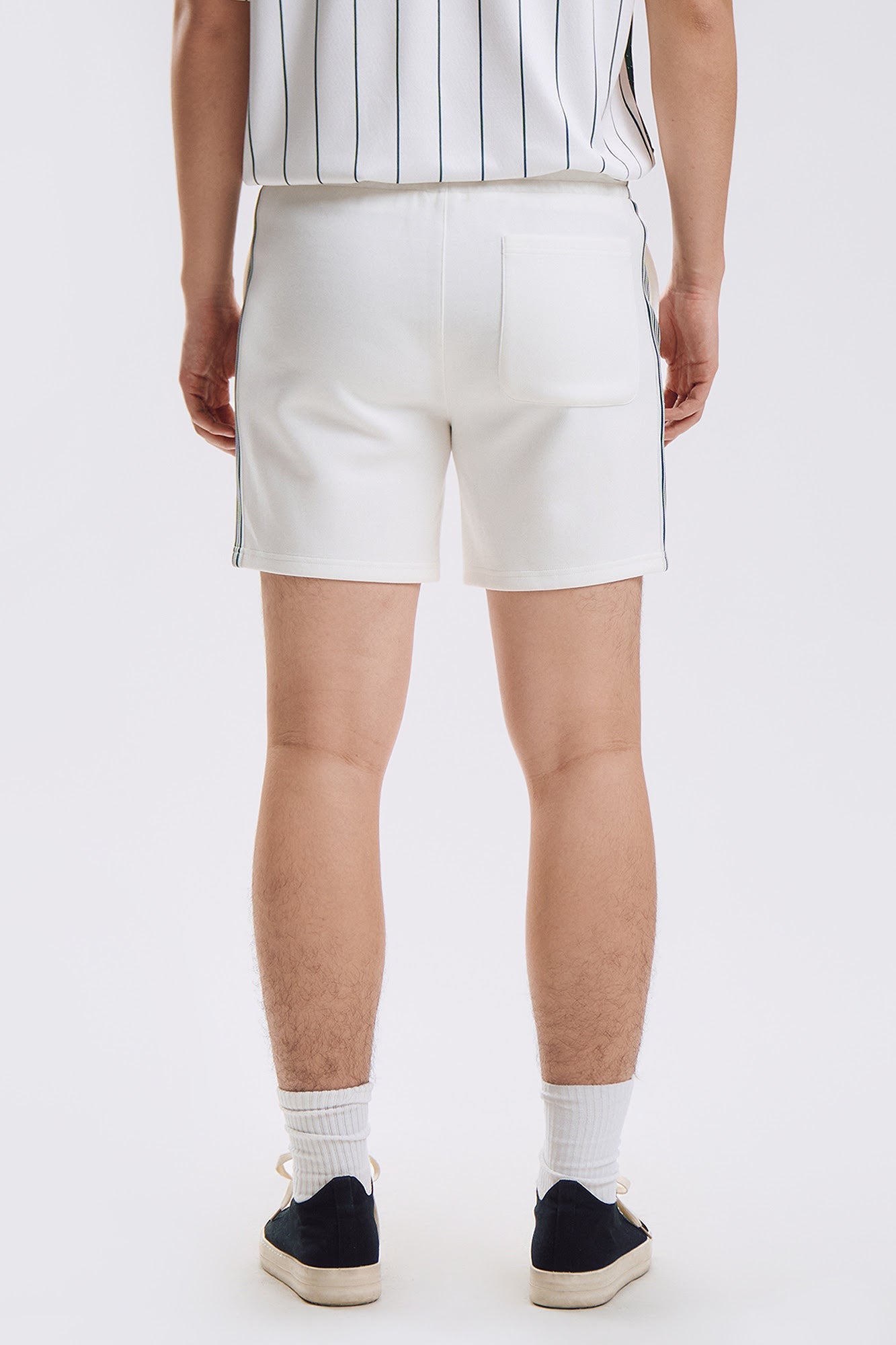 Modern Fit Track Shorts with Jacquard Taping