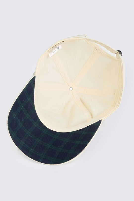 Classic Cap with Plaid Undervisor