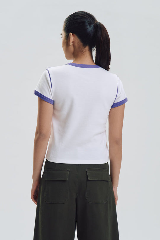 Slim Ringer Graphic T-Shirt
