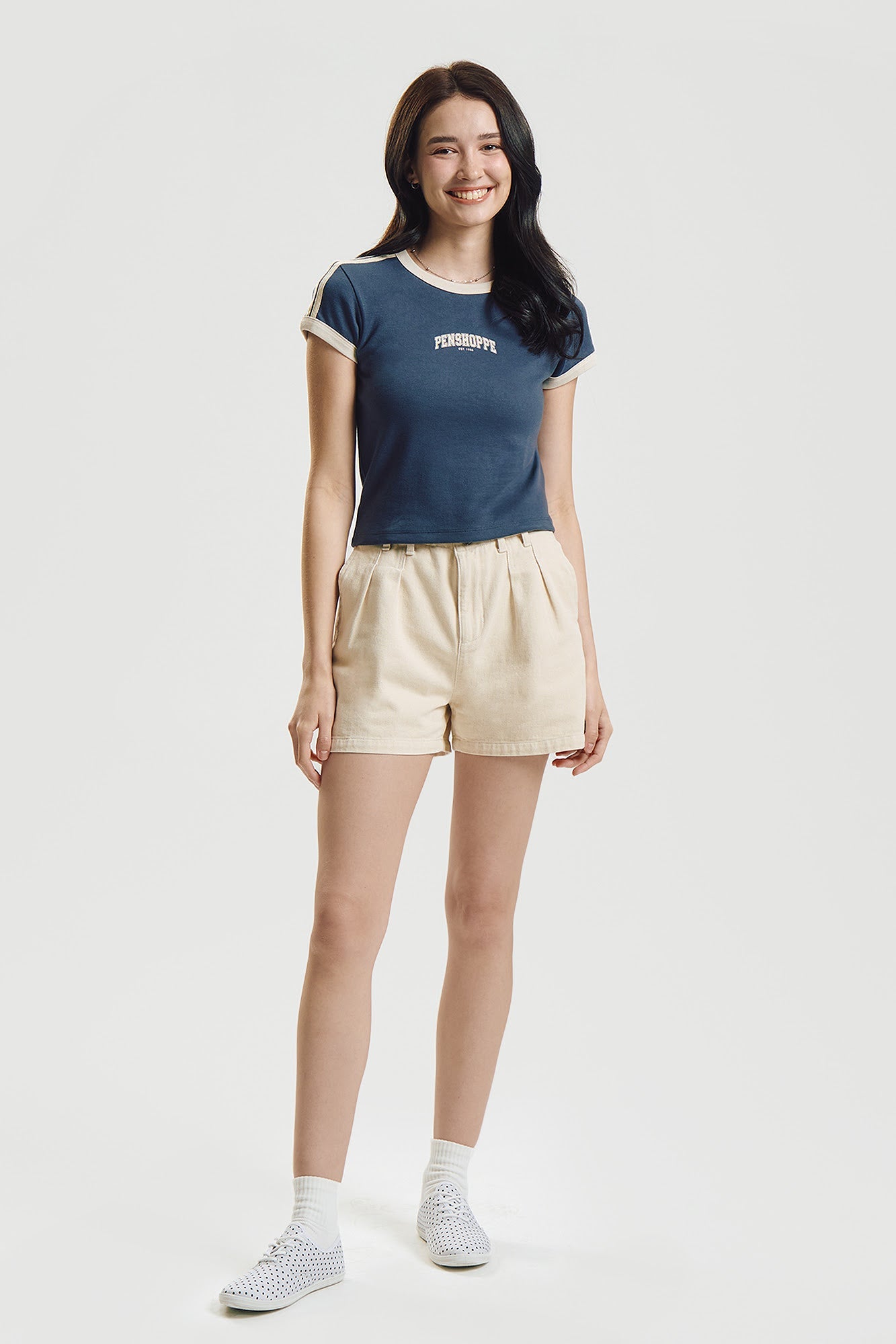 Penshoppe Slim Ringer Graphic T-Shirt