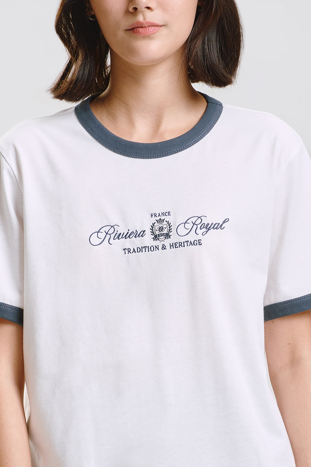 Riviera Royal Ringer Relaxed Graphic T-Shirt