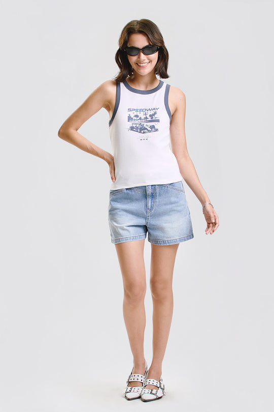 Speedway Slim Graphic Tank Top