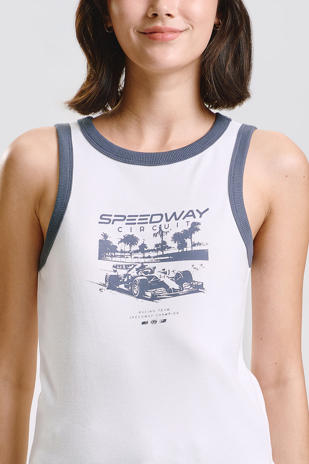 Speedway Slim Graphic Tank Top