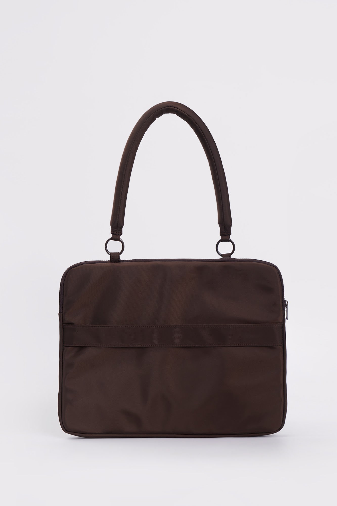 Nylon Laptop Bag with Puffy Strap and Coin Purse
