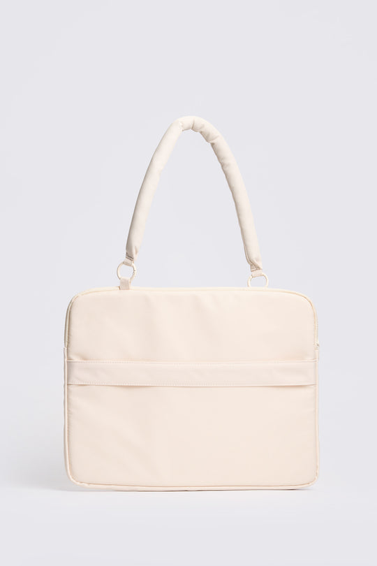 Nylon Laptop Bag with Puffy Strap and Coin Purse