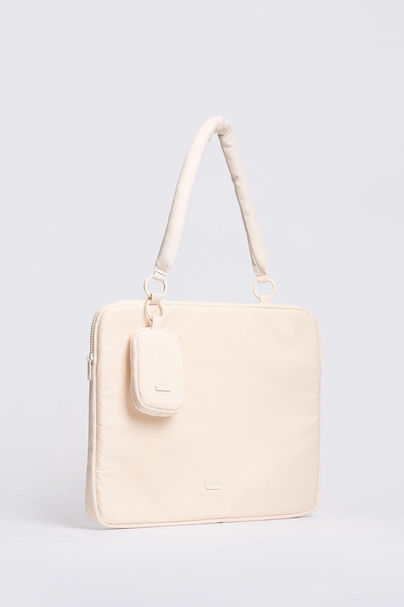 Nylon Laptop Bag with Puffy Strap and Coin Purse