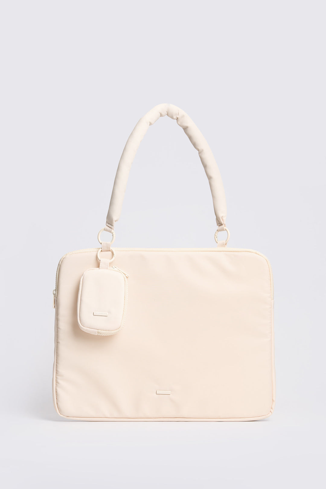 Nylon Laptop Bag with Puffy Strap and Coin Purse