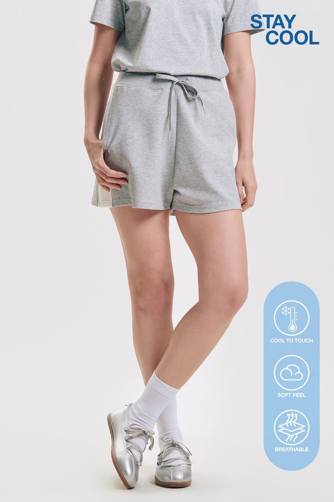 Stay Cool Knit Shorts with Side Paneling