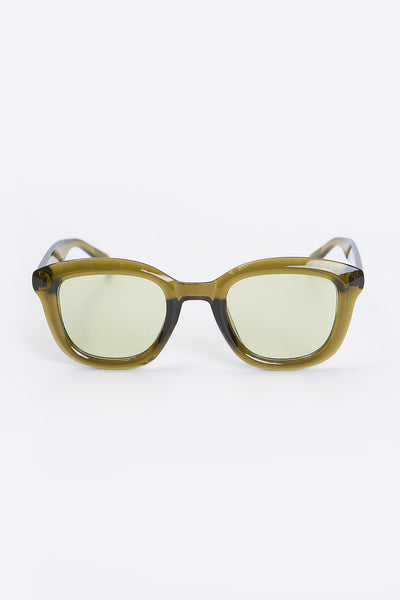 Men's Curved Square Tinted Sunglasses