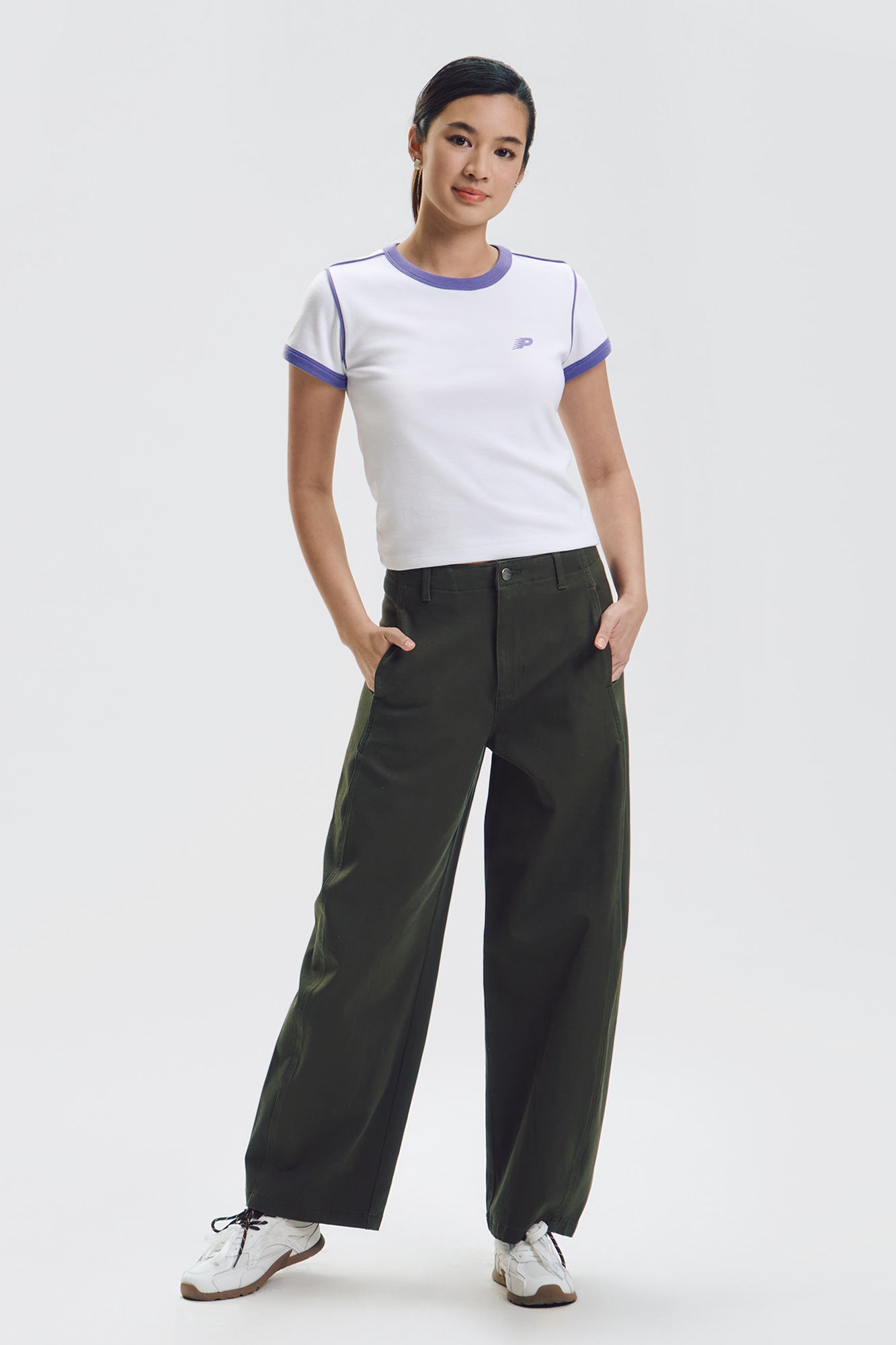 Twill Barrel Pants