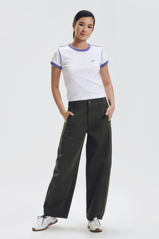 Twill Barrel Pants