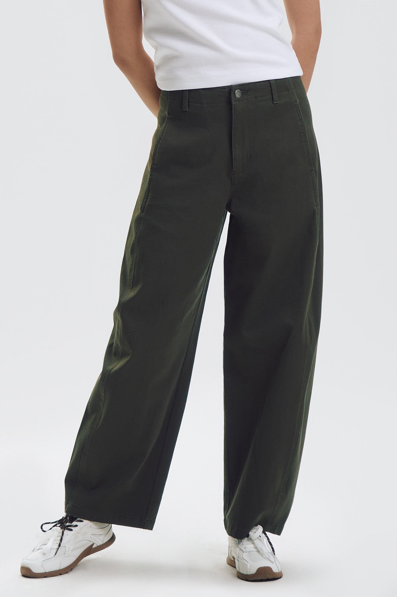 Twill Barrel Pants