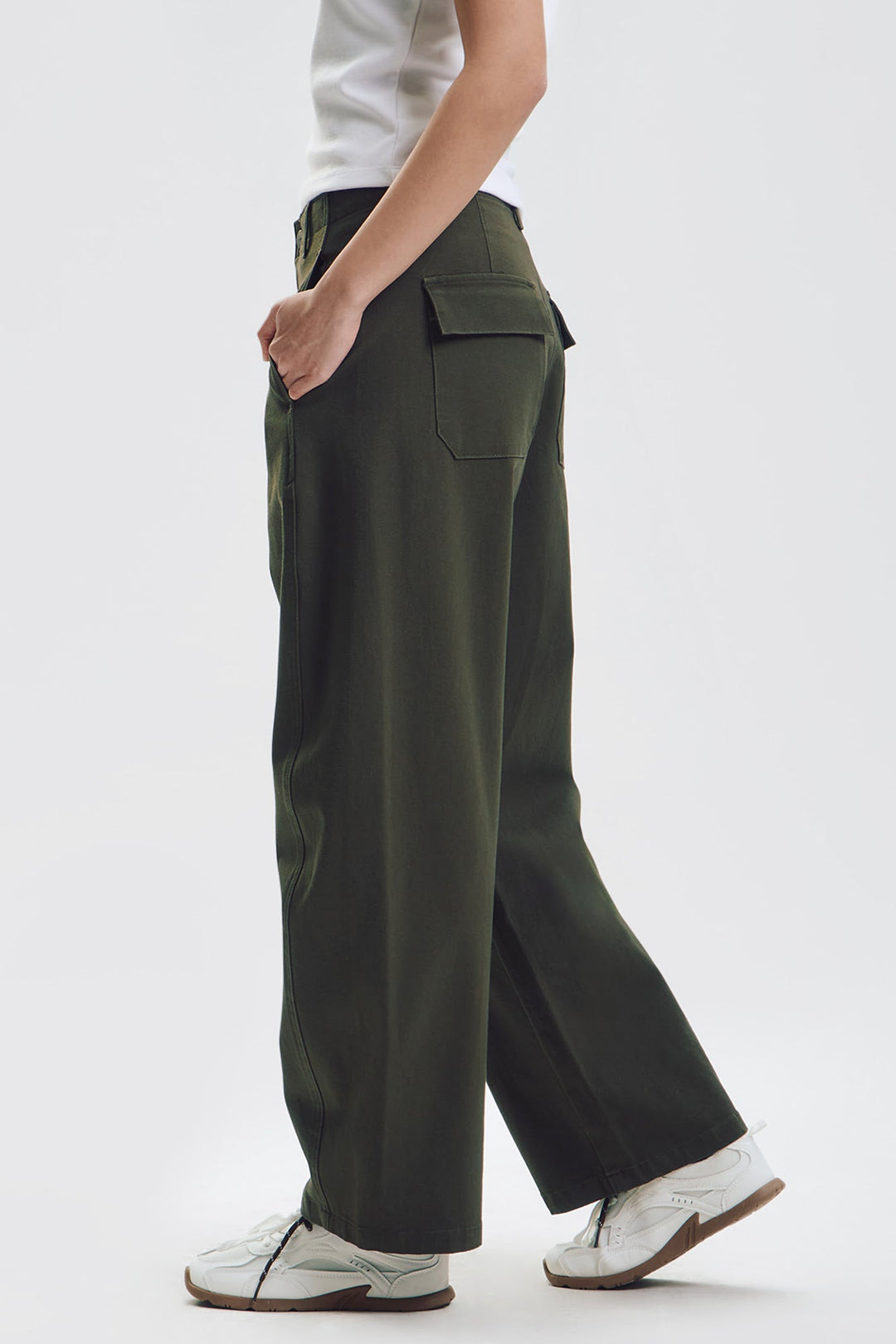 Twill Barrel Pants