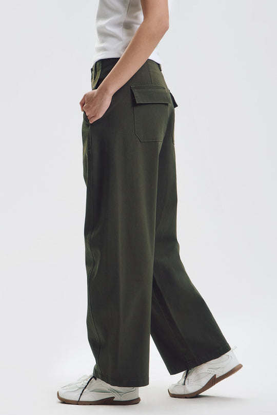 Twill Barrel Pants