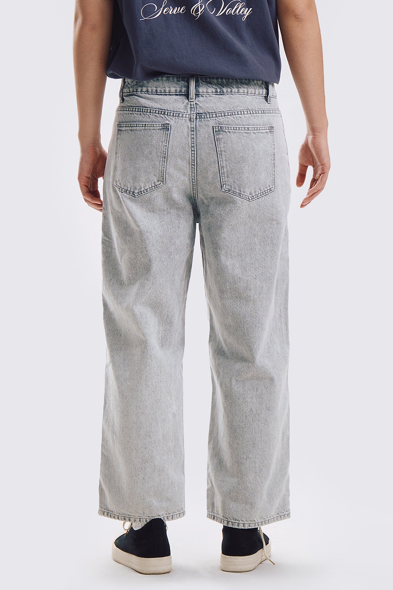 Wide Fit Jeans with Side Taping