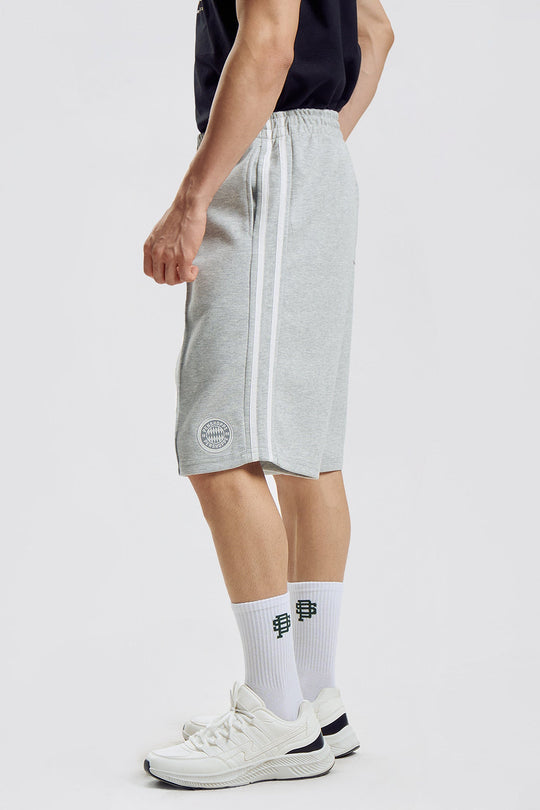 Baggy Fit Knit Shorts with Side Taping