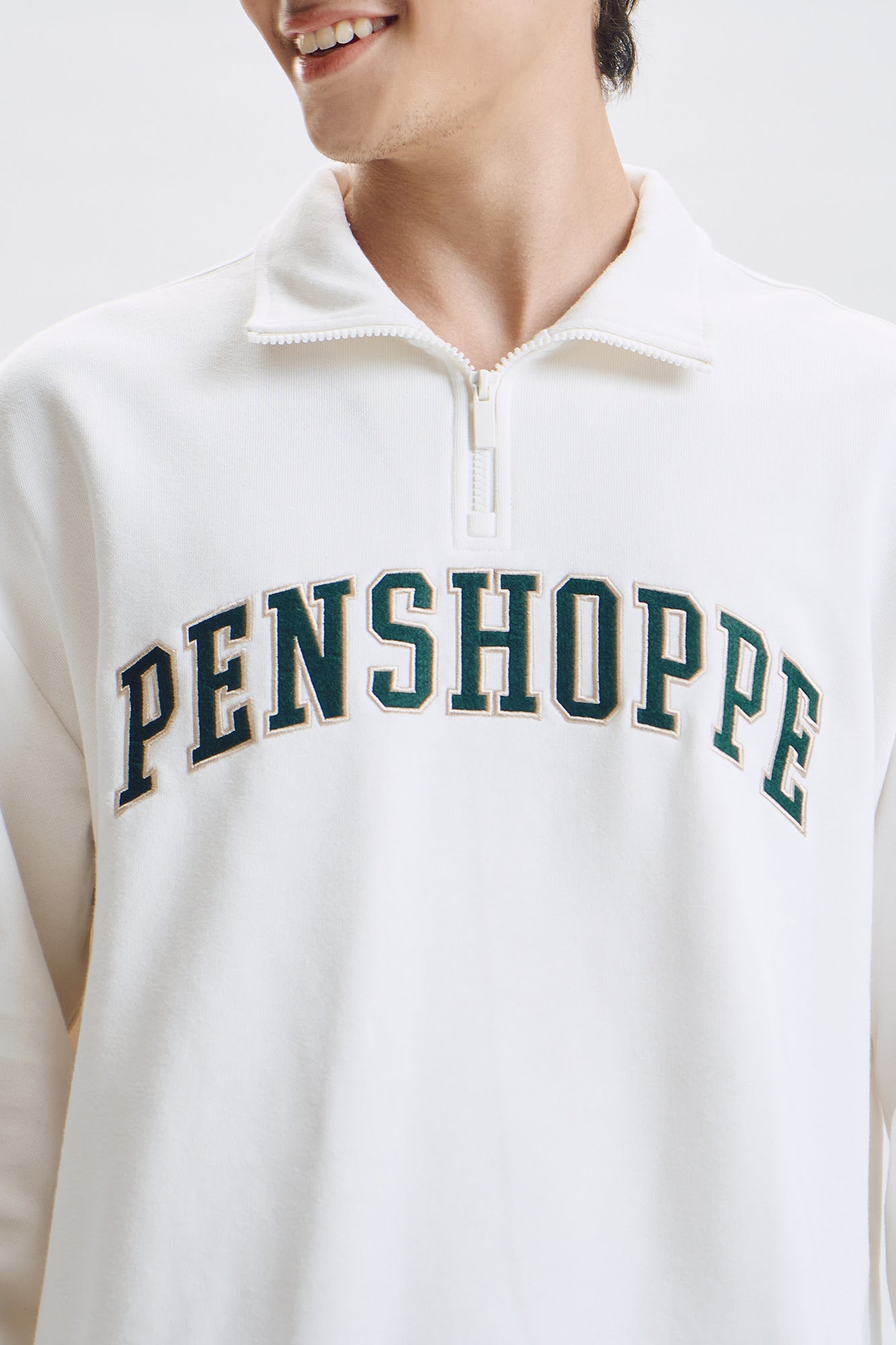 Relaxed Quarter Zip Pullover