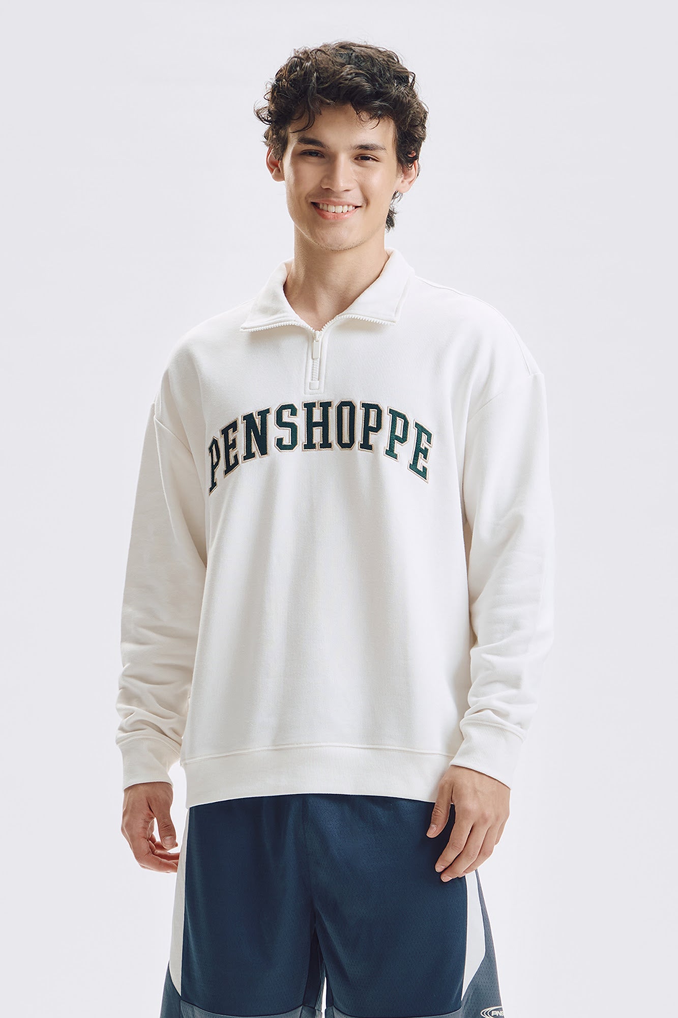 Relaxed Quarter Zip Pullover