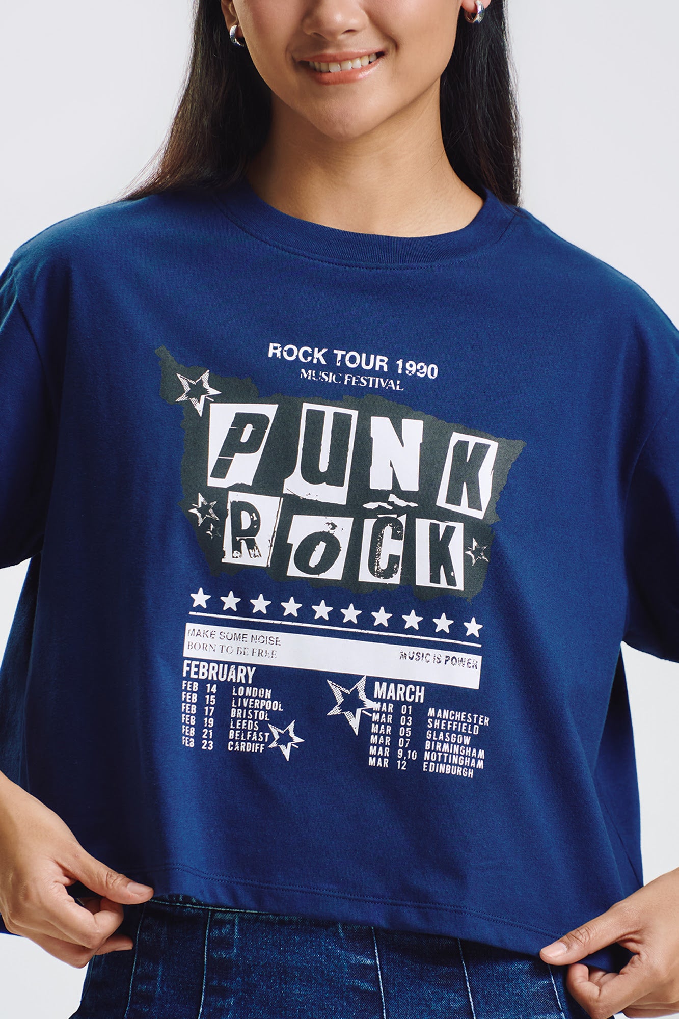 Punk Rock Loose Graphic T-Shirt – PENSHOPPE